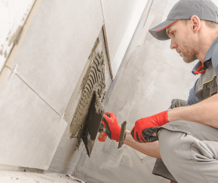 professional cleaning hard water stain on tile