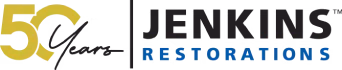 Jenkins Restorations - 50 years logo
